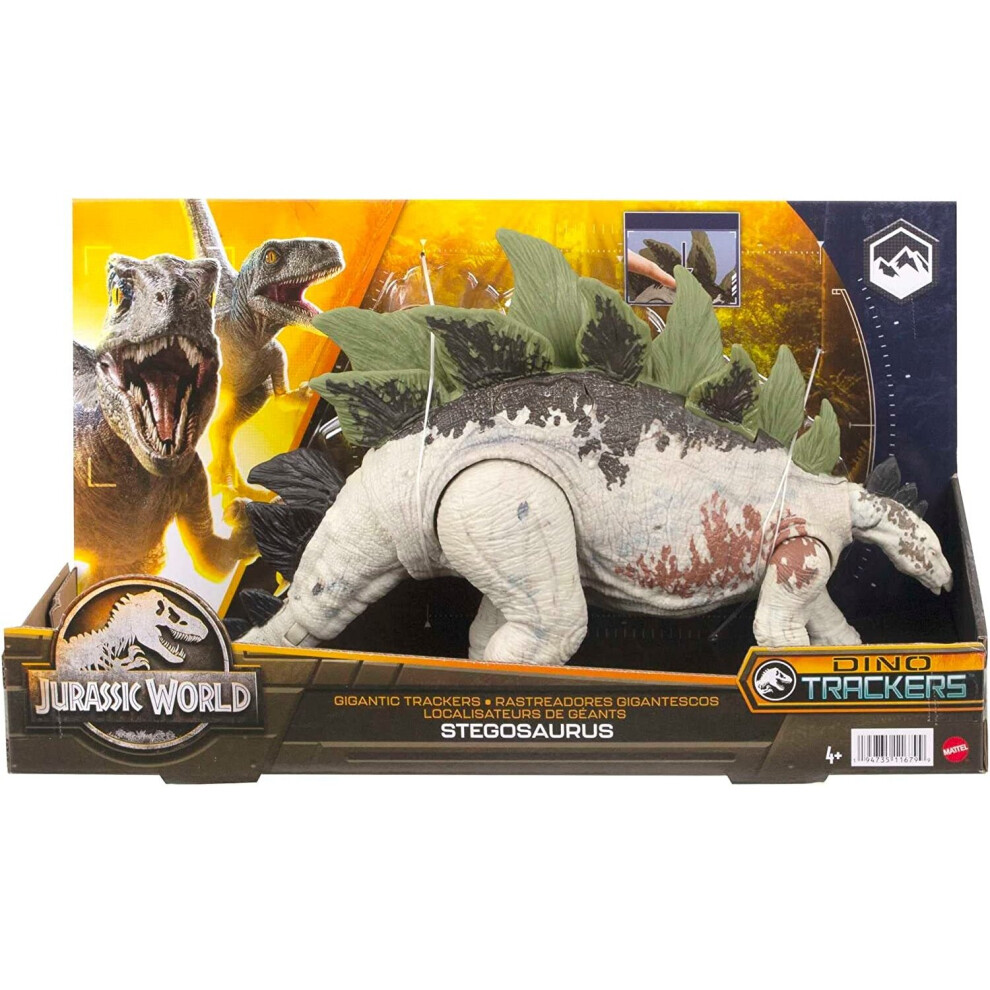 Mattel Jurassic World Gigantic Trackers Stegosaurus Toys
