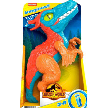 Fisher-Price Imaginext Jurassic World Pyroraptor XL Dinosaur Spielzeug 10-Zoll Figur für Kinder ab 3 Jahren