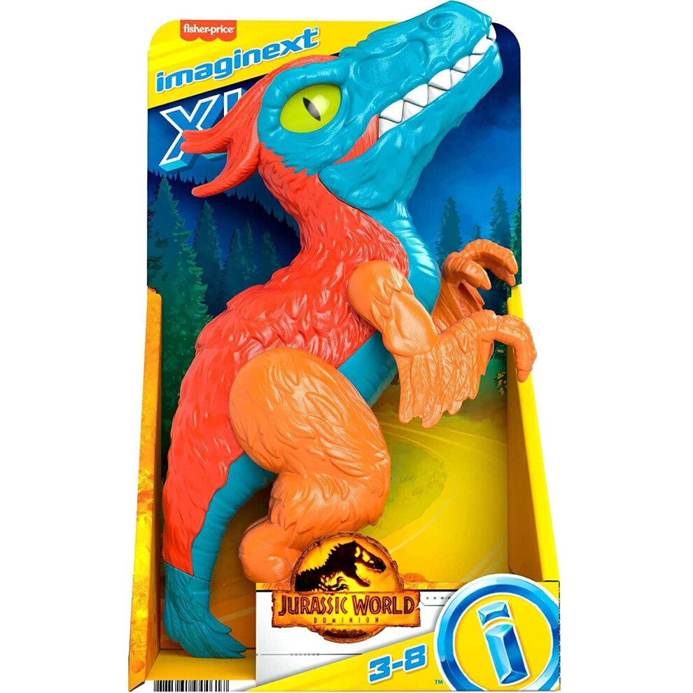 Mattel Imaginext Jurassic World Dominion Pyroraptor XL Action Figure Toys