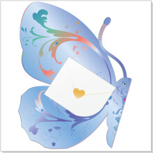 Skye The Butterfly 3D Special Delivery Animal Greeting Card Blank Own Message Cards