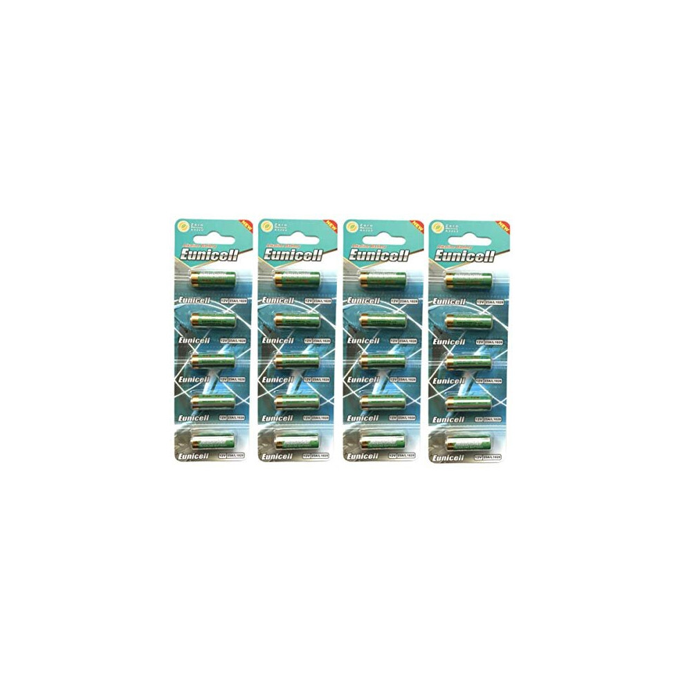 20 x Eunicell 23A 12v Alkaline Batteries