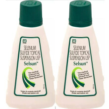 Selsun Suspension Anti Dandruff Shampoo 60 ml x 2 , effective solution for dandruff and scalp issues