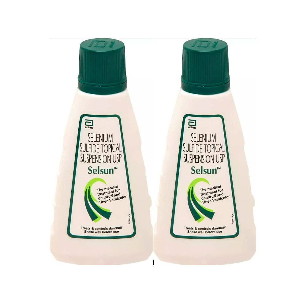 Selsun Suspension Anti Dandruff Shampoo 60 ml x 2 , effective solution for dandruff and scalp issues