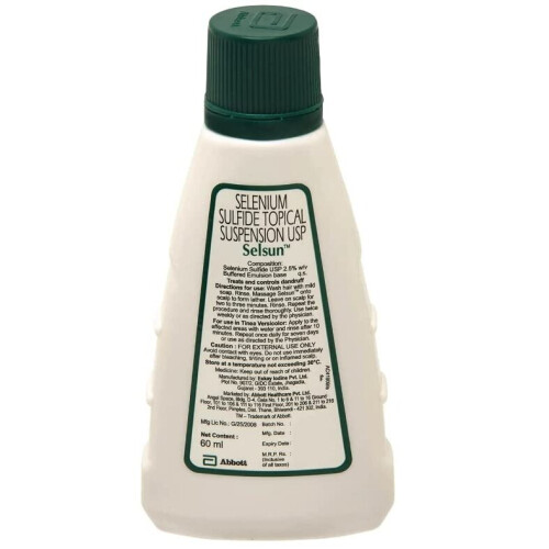 Selsun Suspension Anti Dandruff Shampoo 60 ml x 2 , effective solution for dandruff and scalp issues 1