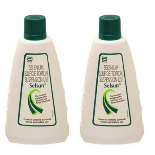 Selsun Suspension Anti Dandruff Shampoo 60 ml x 2 , effective solution for dandruff and scalp issues 2