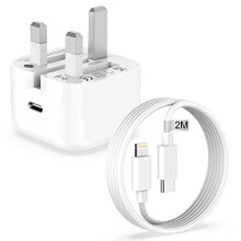 iPhone Charger Plug and Cable 2M[Apple MFi Certified],iPhone Fast Charger Cable and Plug 20W,Apple Fast Charger Plug USB C Charger with Ligh
