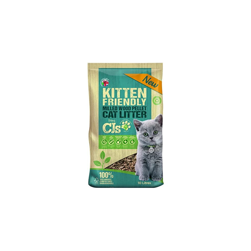 Blazers Kitten Friendly Cat Litter, Beige, 10L