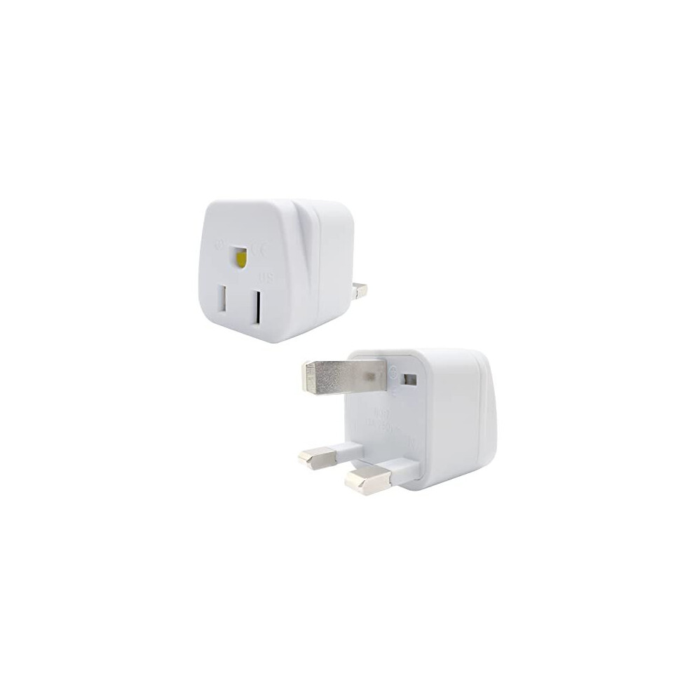 US to UK Plug Adapter,2/3 Pin USA to 3 Pin Travel Adaptor,us to uk adapter,American Canada Mexico Japan to British Grounded Converter Power