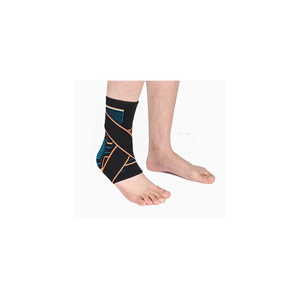 VITTO Ankle Support for Sprained Ankle, Arthritis, Joint Pain, Strains, Ankle Injury, Recovery, Rehab, Sports, Basketball - Multi Zone Compr