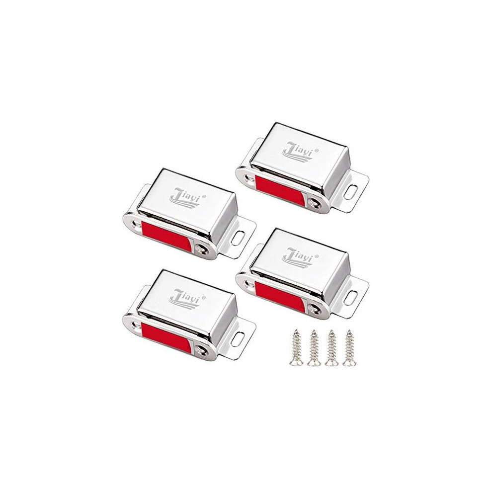 Cabinet Door Magnetic Catch Jiayi 4 Pack Magnetic Cupboard Door Catches 14Kg Pulls Door Magnet Stainless Steel Wardrobe Magnet Heavy Duty Ma 778365458148