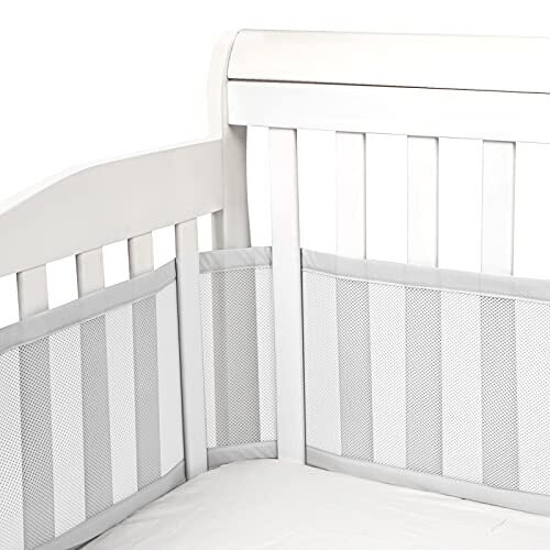 Luchild Cot Bumper - Baby Boys Girls Nursery Breathable Crib Bed Liner ...