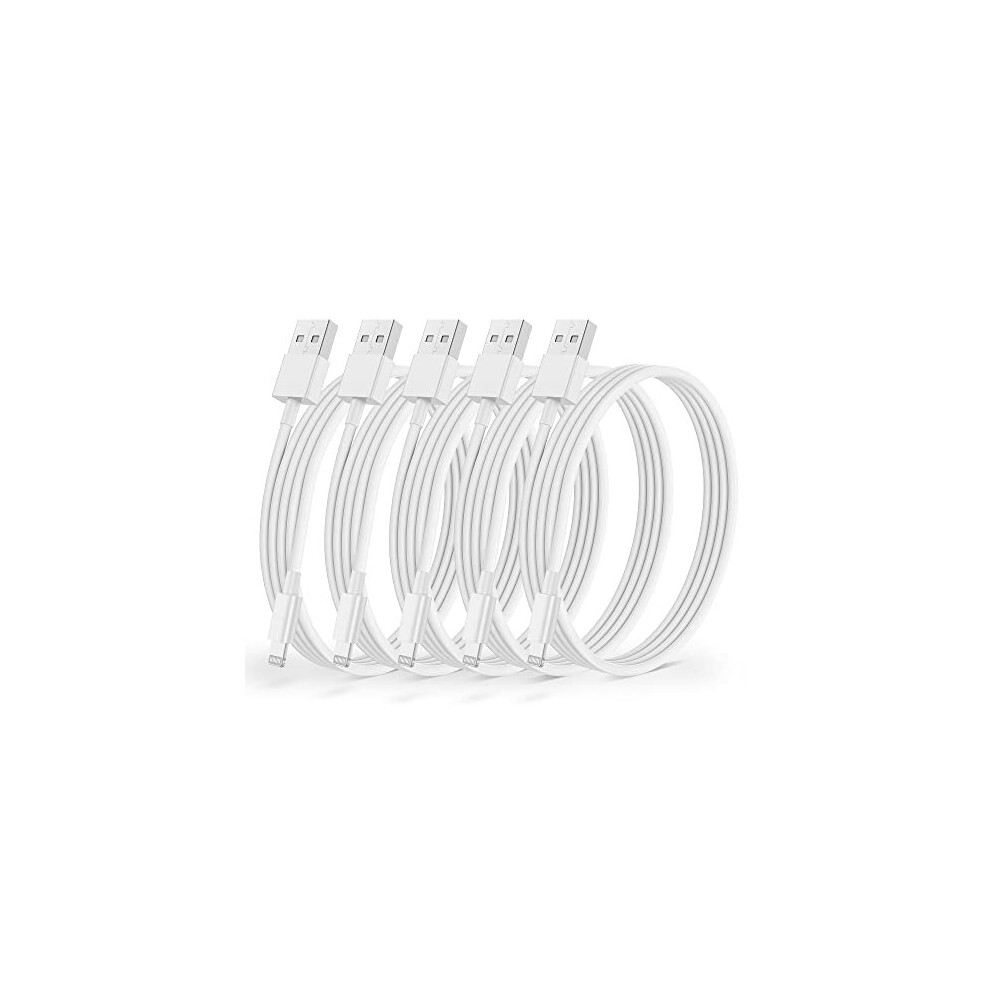 UIIZIBVKJZ Lightning Cable Iphone Charger Apple USB Fast Phone Charging Lead 1M 5Pack For IPhone 14 Pro/14 Pro Max/13/12/11/XR/XS/X/8/7/6/6s