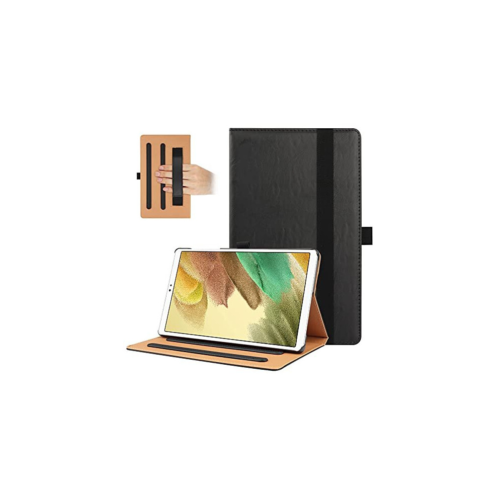 Vovipo Galaxy Tab A7 Lite 8.7 2021 Case Cover, Multi-Viewing Angels Pu Leather Stand Folio Case With Handstrap For Samsung Galaxy Tab A7 Lit