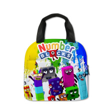 (Blocks) Bags Numberblocks Lunch Ice Bag Thermal Insulated Cooler Students Kids Picnic