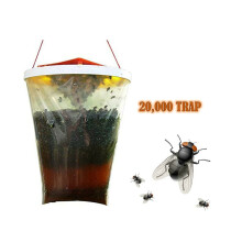2x Fly Trap Bags: Disposable Fly Catchers, Kills Up To 20,000 Flies, Non-Toxic & Biodegradable, 30-Day Outdoor Pest Control