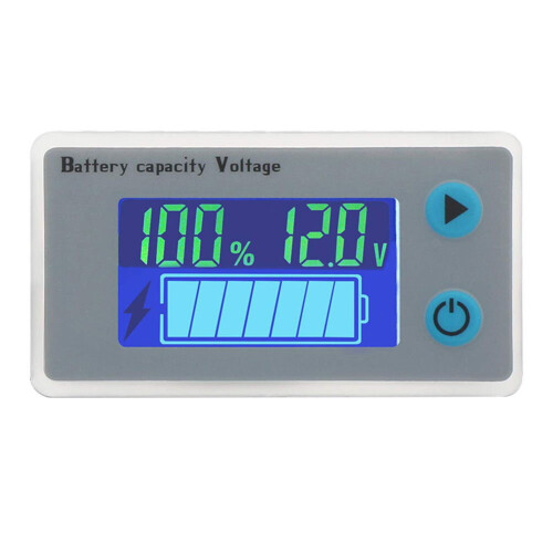 LCD Display Battery Capacity Indicator Digital Voltmeter Voltage Tester Monitor 10-100V 1