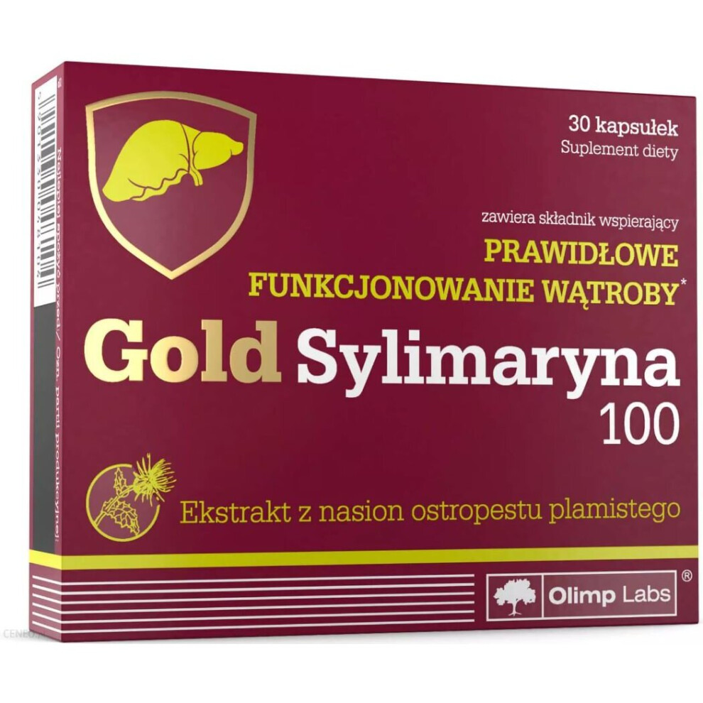 New Polskie Suplementy Sylimaron 100 Olimp 30 Cap Milk Thistle Extract Liver Support Sylimarin Gold