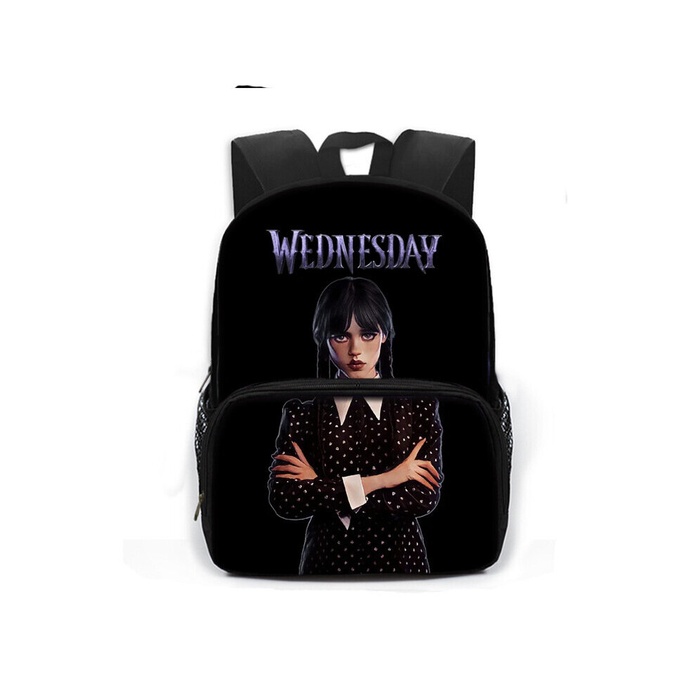 (Girl) The Backpack Wednesday Large Capacity Schoolbag Travel Bag Gift Kid-image-OPC-PBGNRXG-NEW