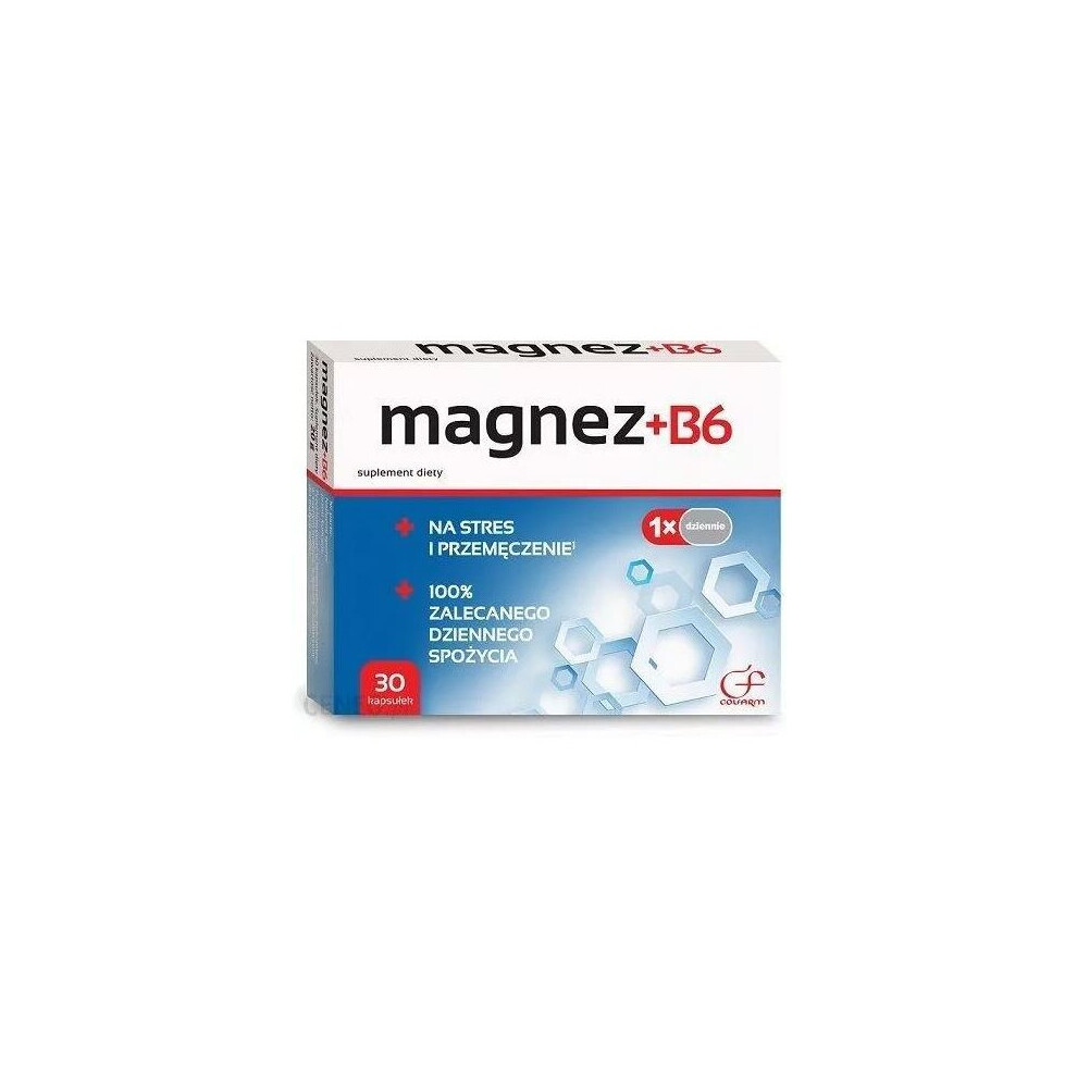 Polskie Suplementy Magnez B6 Colfarm Magnesium Vitamina B6 Magnez B6 30 Tab Neomag Menmag Vitalite