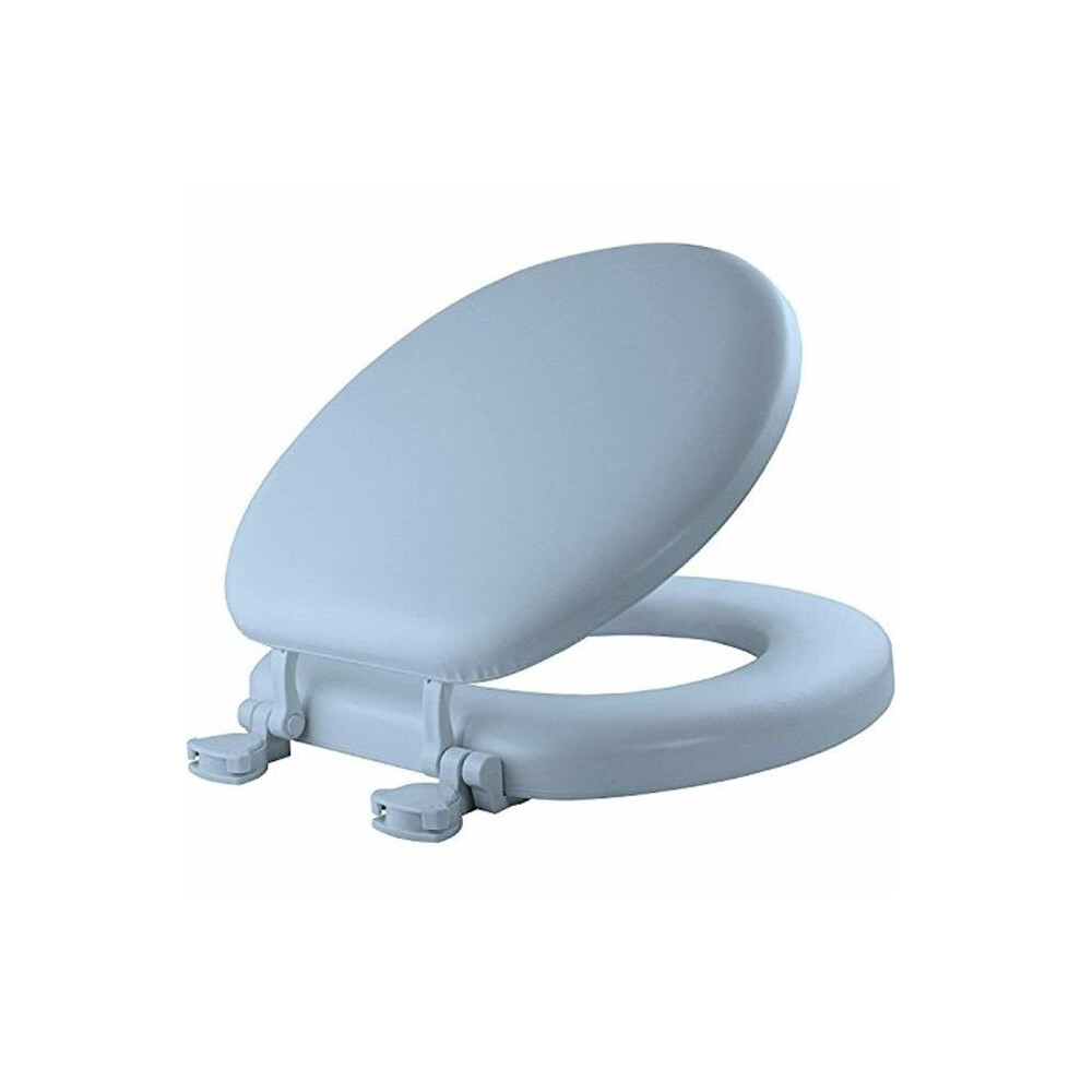 Round Soft Toilet Seat, Sky Blue