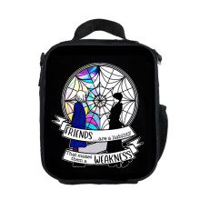 (BlackWhite) The Wednesday Lunch Bags Ice Bag Insulated Students Kids Picnic