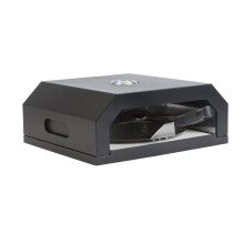 Home Pizza Oven BBQ Topper with Pizza Paddle - Black, Stone Heat Retention for Quick, Stone-Cooked Pizza on Charcoal/Gas BBQ (Code 8924119) - Refurbished