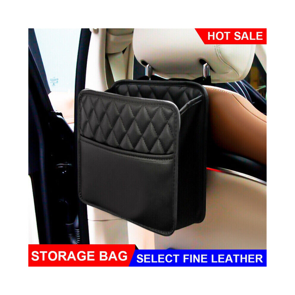 Car Seat Back Hanging Bag Multi-Pocket Bottle Bag Storage Organizer Holder Black 901871133111