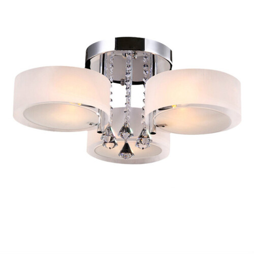 Living And Home (3 Head) Modern LED Crystal Ceiling Light Chandelier Lamp 2