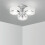 Living And Home (3 Head) Modern LED Crystal Ceiling Light Chandelier Lamp 6