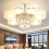 Living And Home (7 Head) Modern LED Crystal Ceiling Light Chandelier Lamp 1