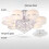 Living And Home (7 Head) Modern LED Crystal Ceiling Light Chandelier Lamp 7