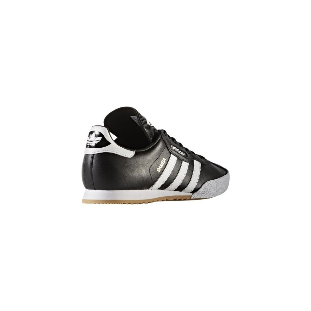 (10 UK) Adidas Originals Samba Super Black Leather Mens Trainer Shoes