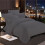 Imperial Rooms (Charcoal, King) Plain Duvet Cover Single Double King Bed Set Quilt 2