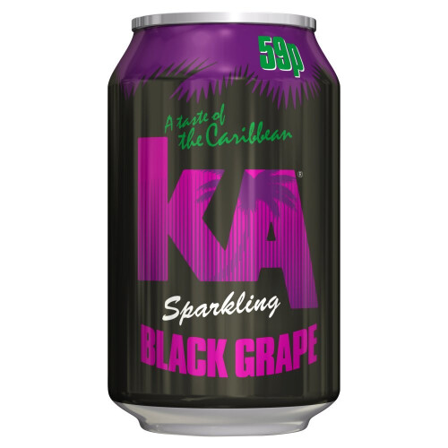 KA Sparkling Black Grape 330ml Can (Pack of 24) 1