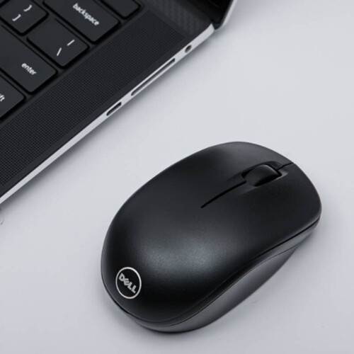 Dell Wm126 Desktop Computer Laptop Office Powersaving Wireless Mouse Black 2