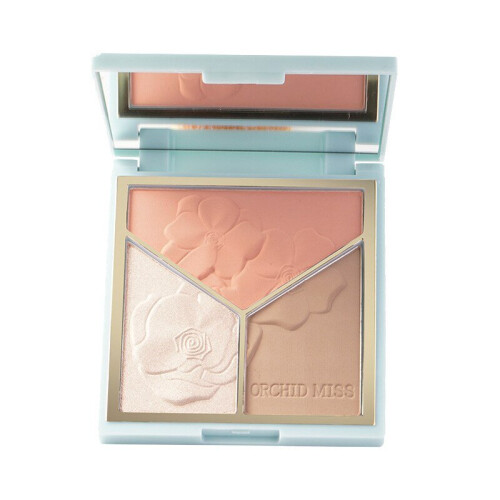 3-color shimmer glitter eyeshadow palette 1