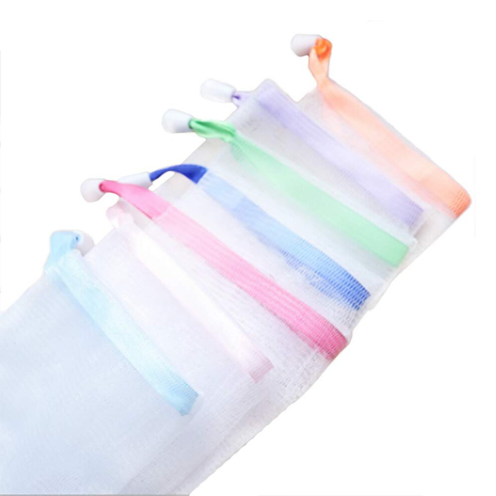 Soap Bag Soft for Shower, Soap Pouch Saver with Drawstring for Foamingand