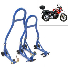 Race Dept Universal Front & Rear Paddock Stand - Heavy-Duty Steel Motorcycle Lift (58x46x10 cm)