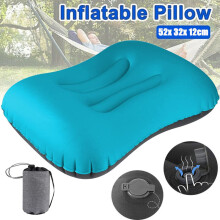 Ultralight Inflating Camping Pillow Small Travel Pillow w/ Storage Bag
