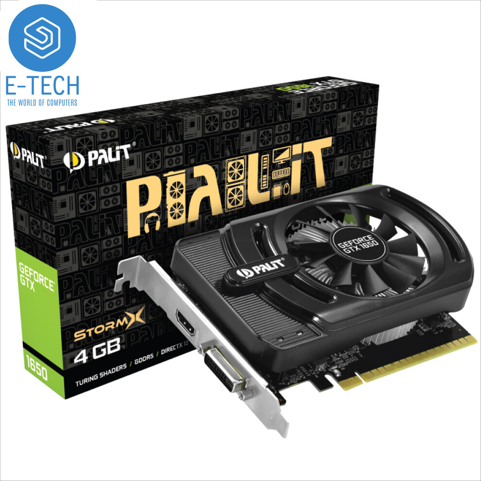 Palit Geforce Gtx 1650 4Gb Gddr5, Hdmi, Dual-Link Dvi-D Graphics Card 5060936452804