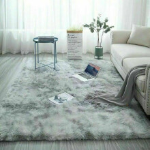 (Silver Grey, 80x150cm) Fluffy Rugs Anti-Slip Large SHAGGY RUG Super Soft Mat Living Room Bedroom Carpet