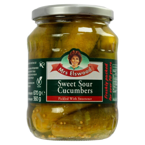 Mrs Elswood Pepinos Agridoce 670g 2