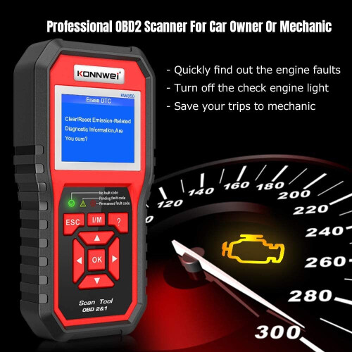 KW850 Professionelle OBD2 Auto Code Reader OBD II Diagnostic Check Engine Light Scanner für Autos nach 1996 1