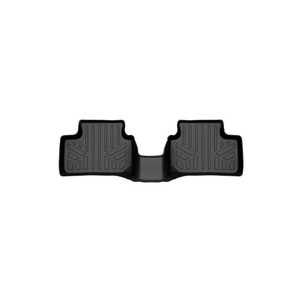Smartliner Sb0617 Custom Fit All Weather 2Nd Row Floor Mat Liners For 2021-2023 Volvo Xc40 Recharge, Black 840004631523
