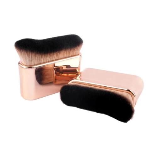 Neck makeup brush