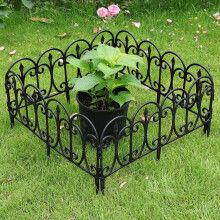 6Pcs Outdoor Picket Fence Decorative Garden Border Edging