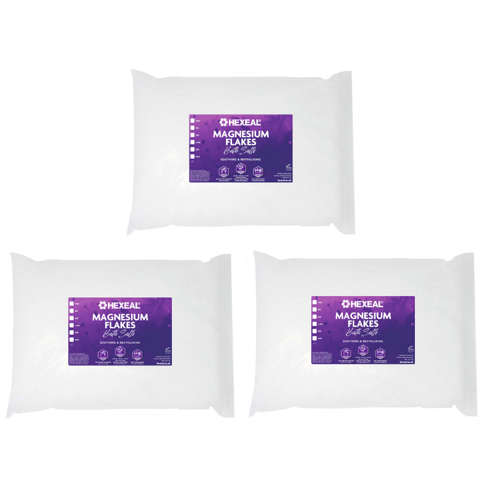 Hexeal Magnesium Flakes | 15Kg Bag | 100% Pure | Magnesium Chloride