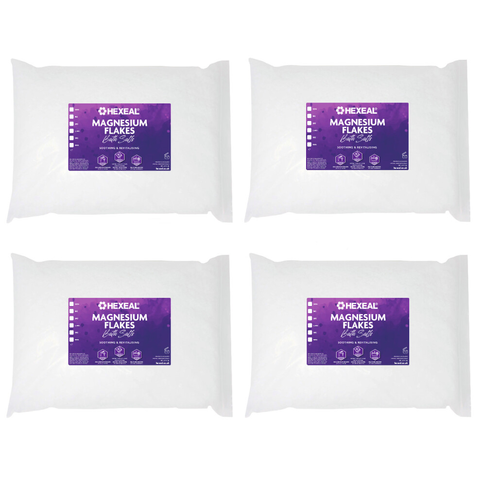 Hexeal Magnesium Flakes | 20Kg Bag | 100% Pure | Magnesium Chloride