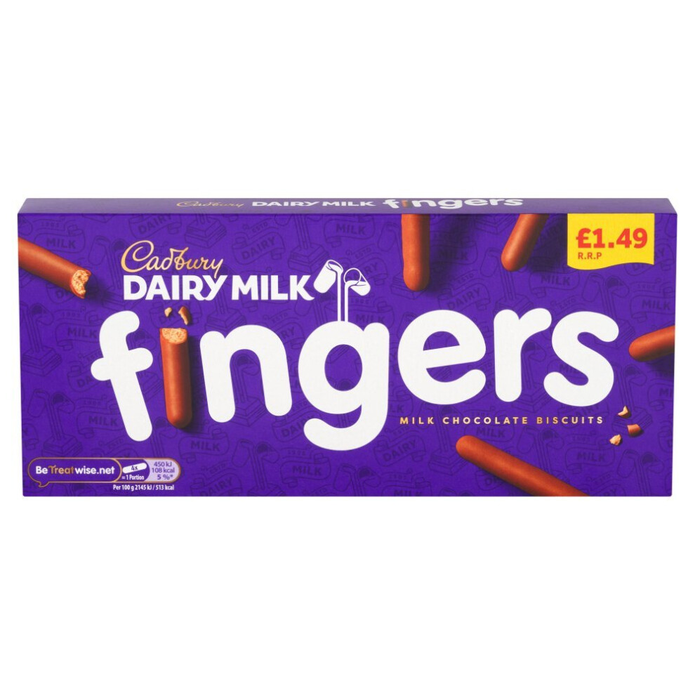 Cadbury Fingers 114g (Pack of 12)