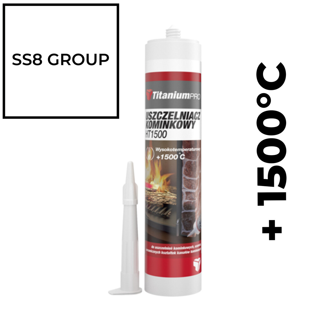 High Temperature Silicone Sealant Heat Resistant 1500C Fireplace Flues Stove 5056523220147